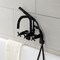 Aqua Vintage AE8450DX Wall Mount Clawfoot Tub Faucet, Matte Black AE8450DX - alternate 5